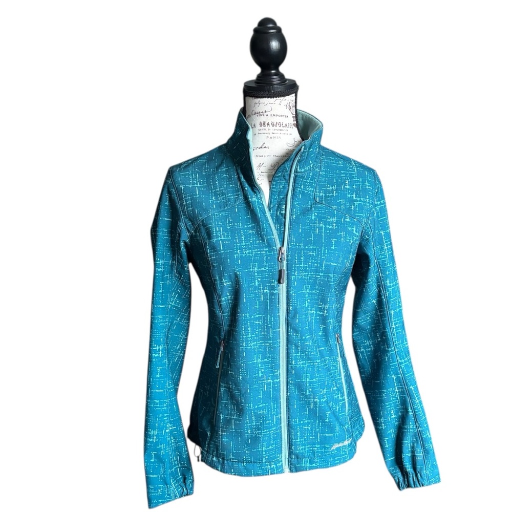 Eddie Bauer Teal Patterned Jacket